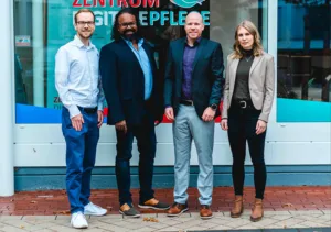 von links: Benedikt Meyer zu Theenhausen, Navin Mani, Markus Helms, Laura Humbla